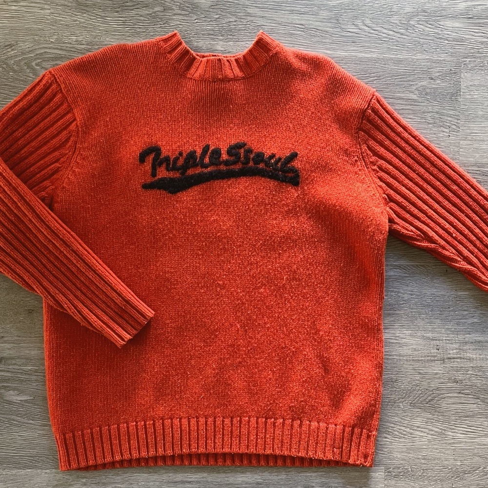 VINTAGE XL Triple 5 Soul Red Orange Sweater